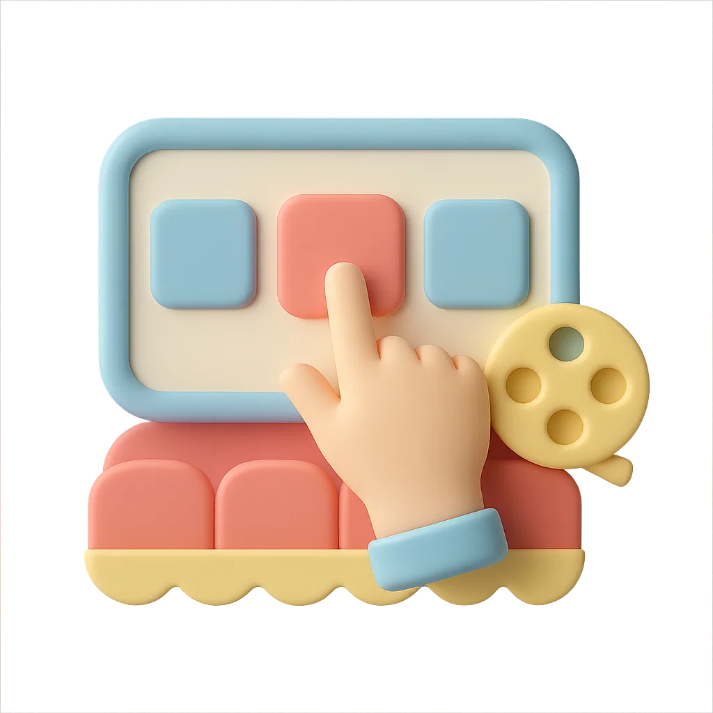 영화관에서 상영작을 고르는 상황